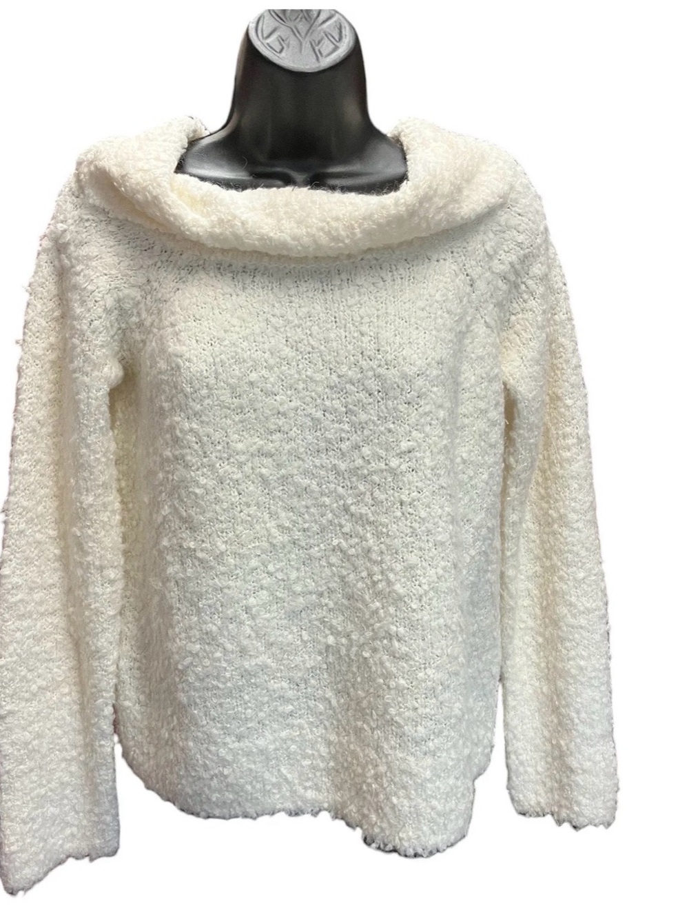New Cinq a’ Sept Boucle Cowl Neck Sweater - oversized XS
